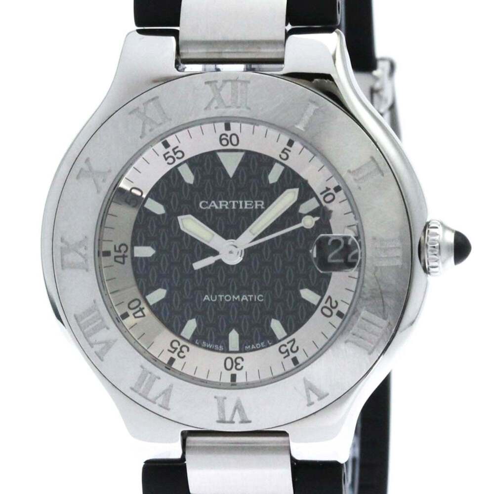 CARTIER Must 21 Autoscaph Steel Automatic Mens Watch W10147U2 Polished